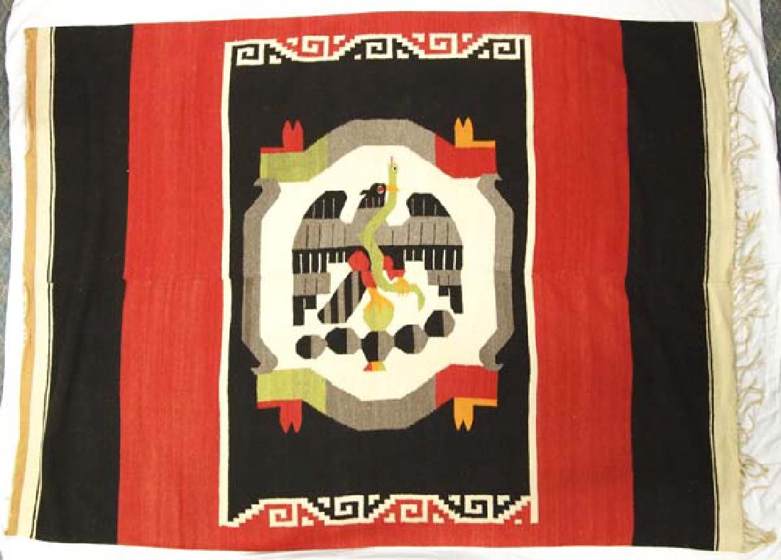 Beautiful Vintage Mexican Fringed Textile (1 of 2)