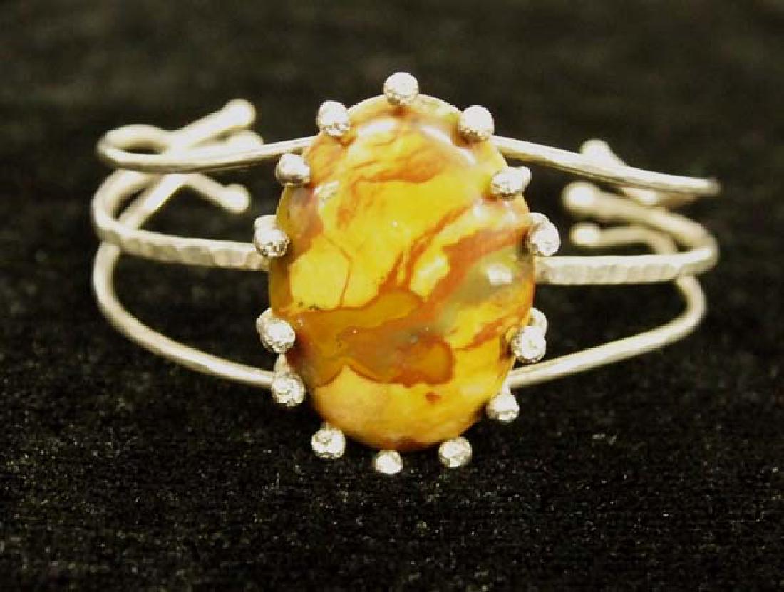 Sterling Botswana Agate Bracelet (1 of 2)