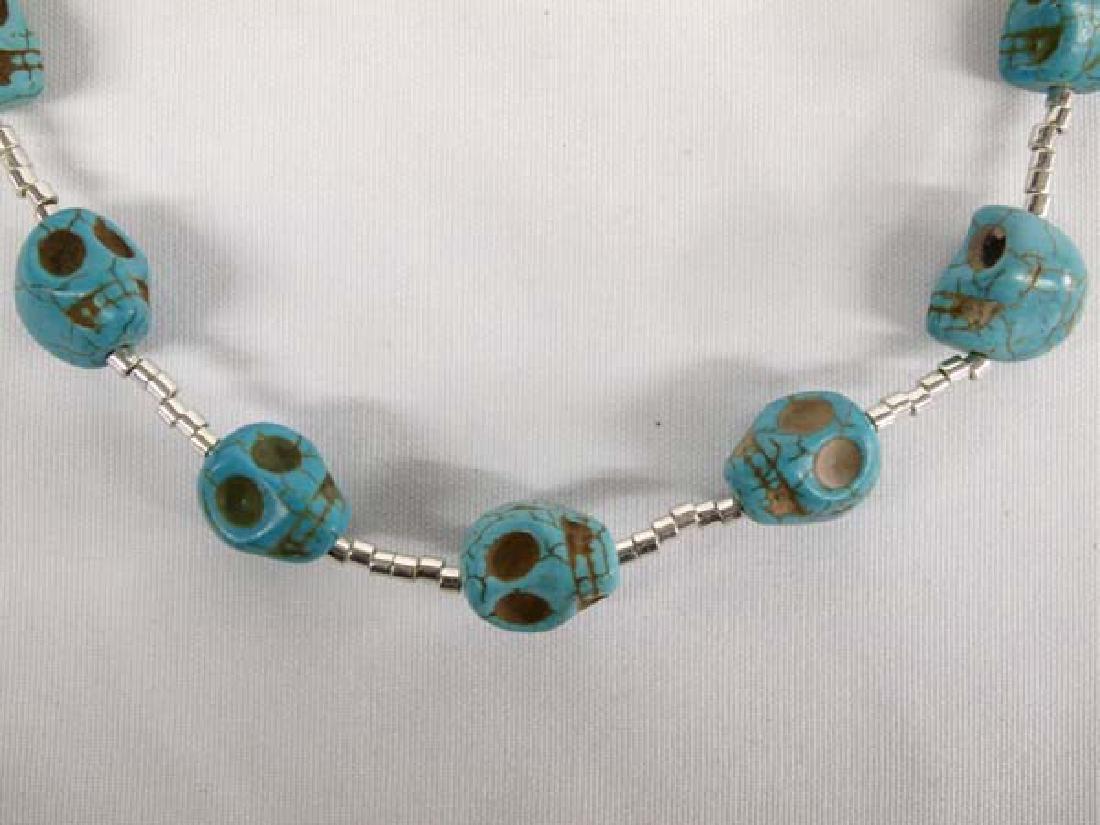 Turquoise Skull Necklace (1 of 2)