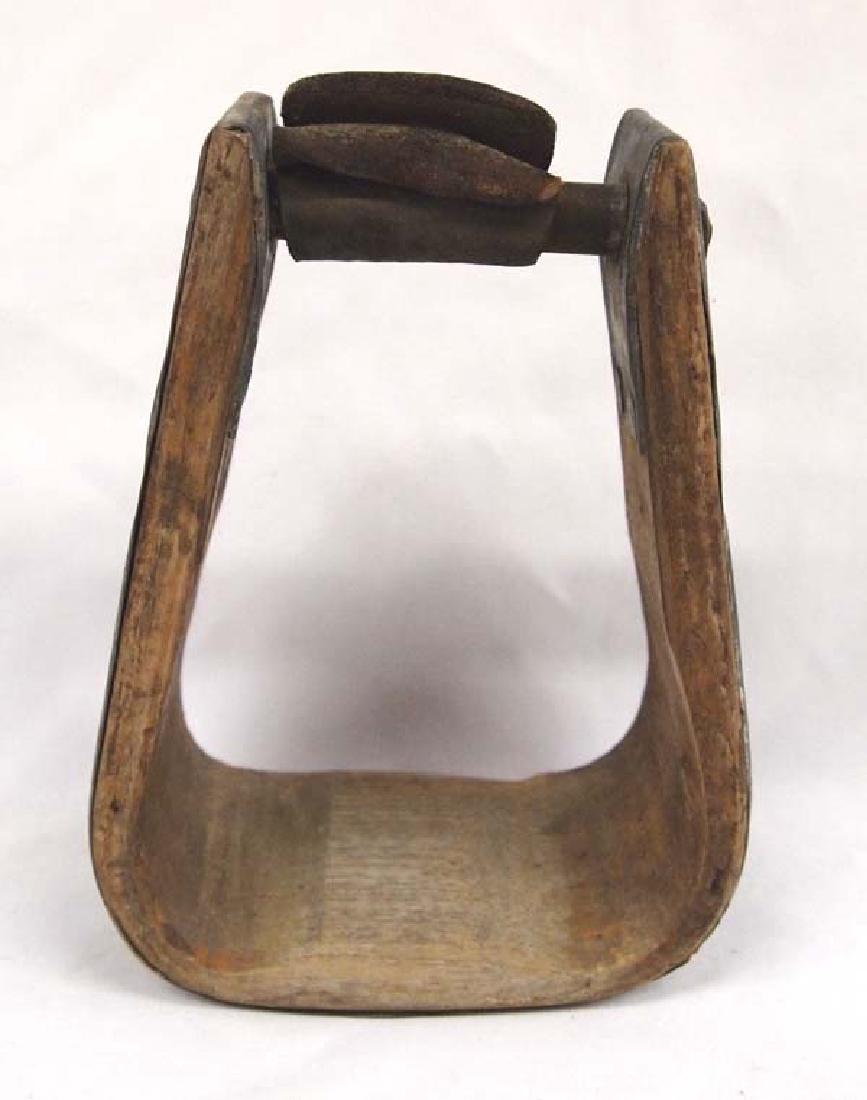 Antique Wood and Metal Stirrup (1 of 2)