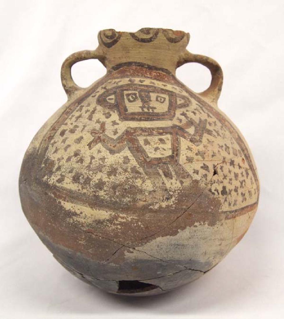 Prehistoric PreColumbian Pottery Pictorial Figural Pot (1 of 5)