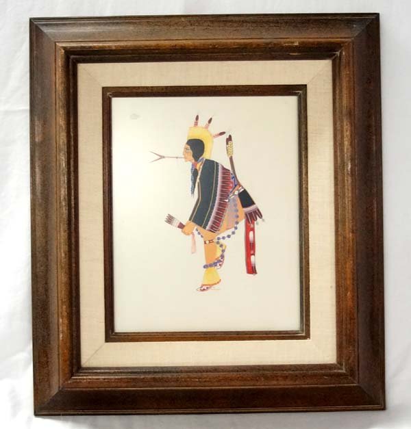 Original Native American Painting by A. Bushyhead (1 of 2)