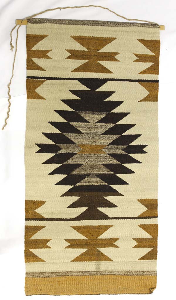 Native American Navajo Woven Wool Rug Wall Hanging (1 of 3)