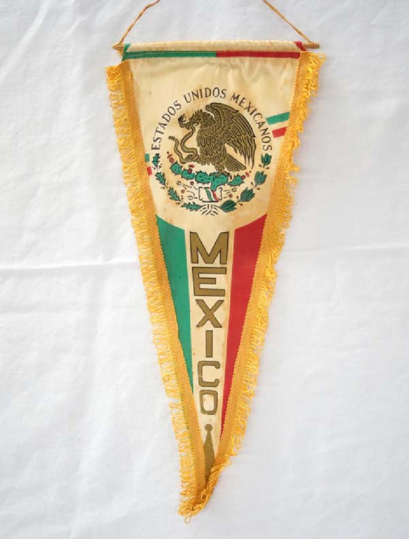 Vintage Mexican Pennant, 16 in. L, S&H $10: Vintage Mexican Pennant, 16 in. L, S&H $10