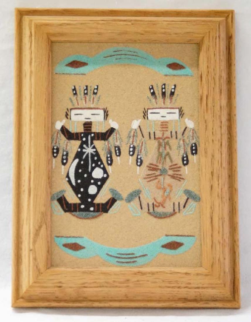 Sand Painting 5 1/2in x 3 1/2in SH $10 (1 of 1)