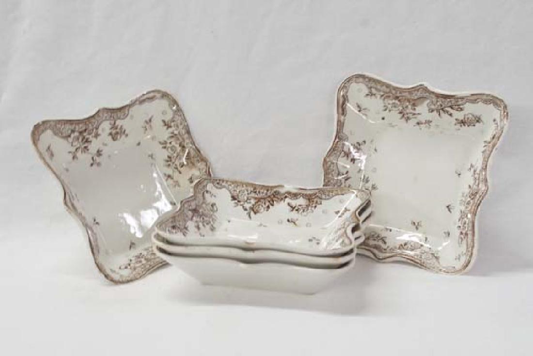 Antique Fish Bone Plate 4in x 4in SH $15: Antique Fish Bone Plate 4in x 4in SH $15