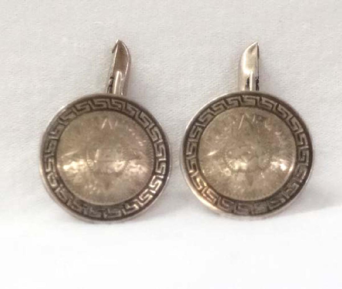 Mexican Sterling Silver Cuff Links 3/4in SH $10 (1 of 1)