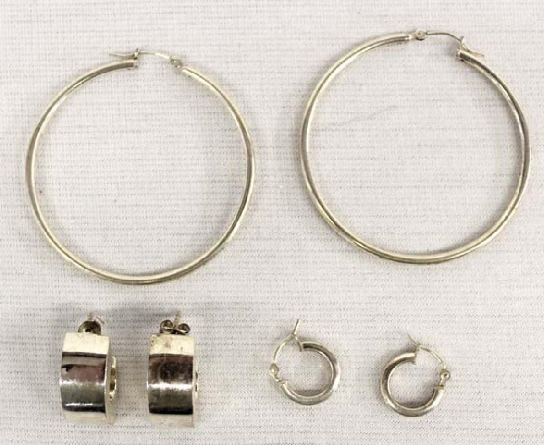 3 Pairs Sterling Silver Earrings (1 of 3)