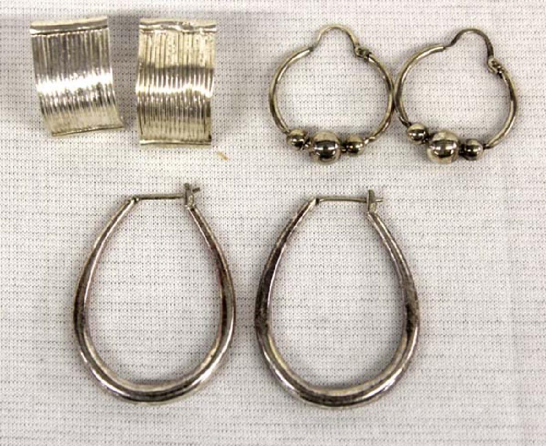 3 Pair Sterling Silver Earrings (1 of 4)