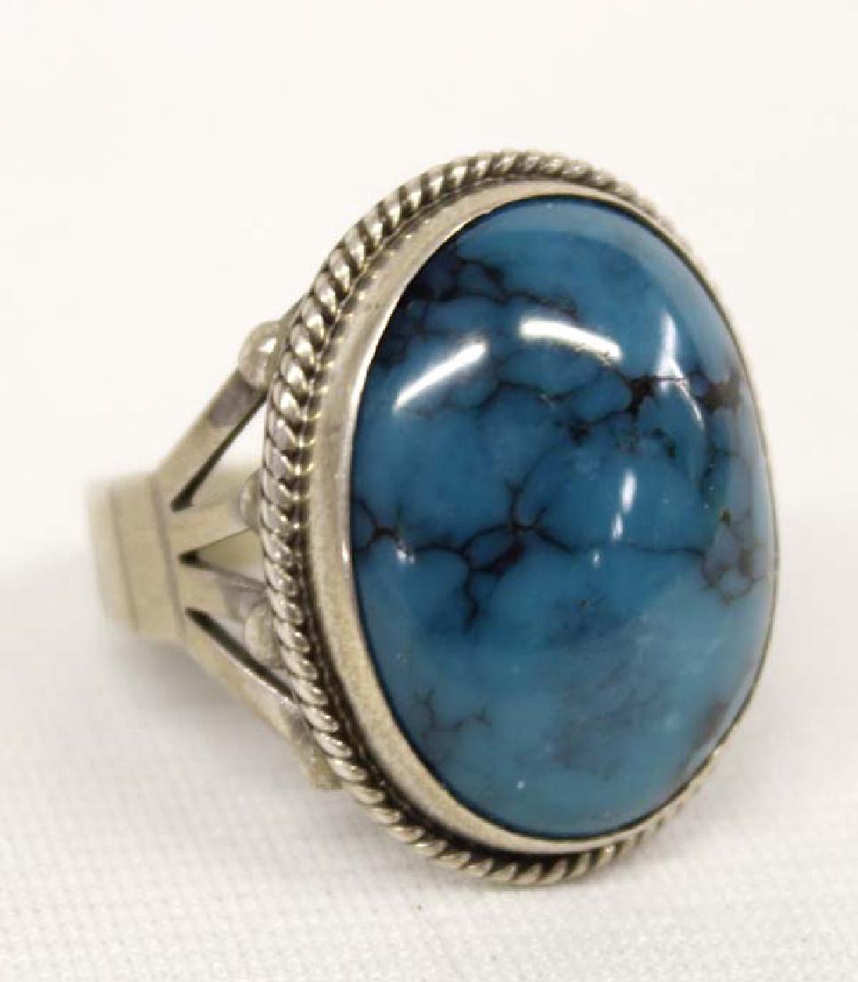 Native American Navajo Sterling Turquoise Ring (1 of 3)
