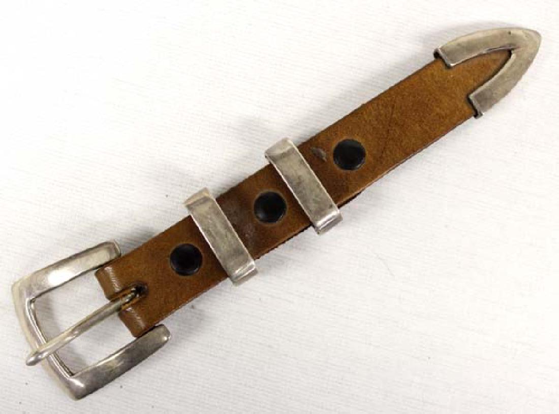 Native American Navajo Sterling Ranger Belt Buckle (1 of 3)