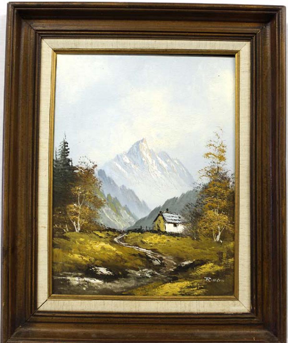 Original Landscape Oil Painting by Ringo: Original Landscape Oil Painting by Ringo, on canvas, framed and measures 16'' x 12'', signed by artist