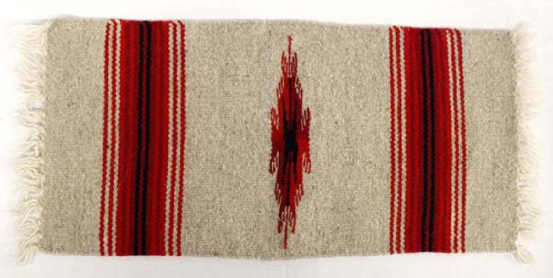 Chimayo 100% Fringed Wool Textile (1 of 3)