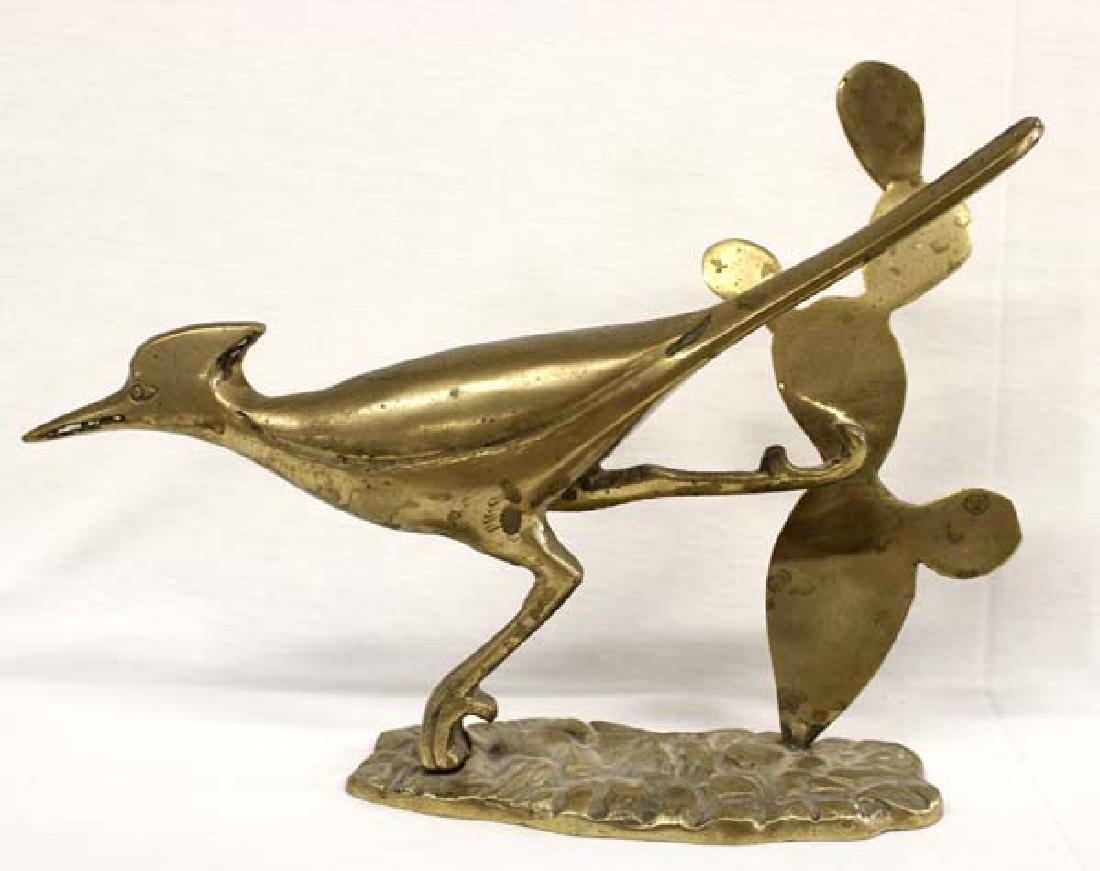 Brass Roadrunner Statue (1 of 2)