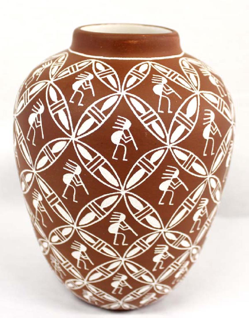Acoma Sgraffito Kokopelli Pottery Jar by Chino (1 of 3)