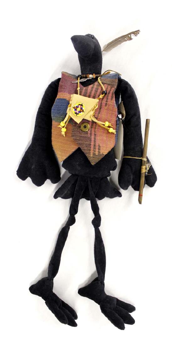 Animal Tracker Cloth Crow Doll (1 of 3)