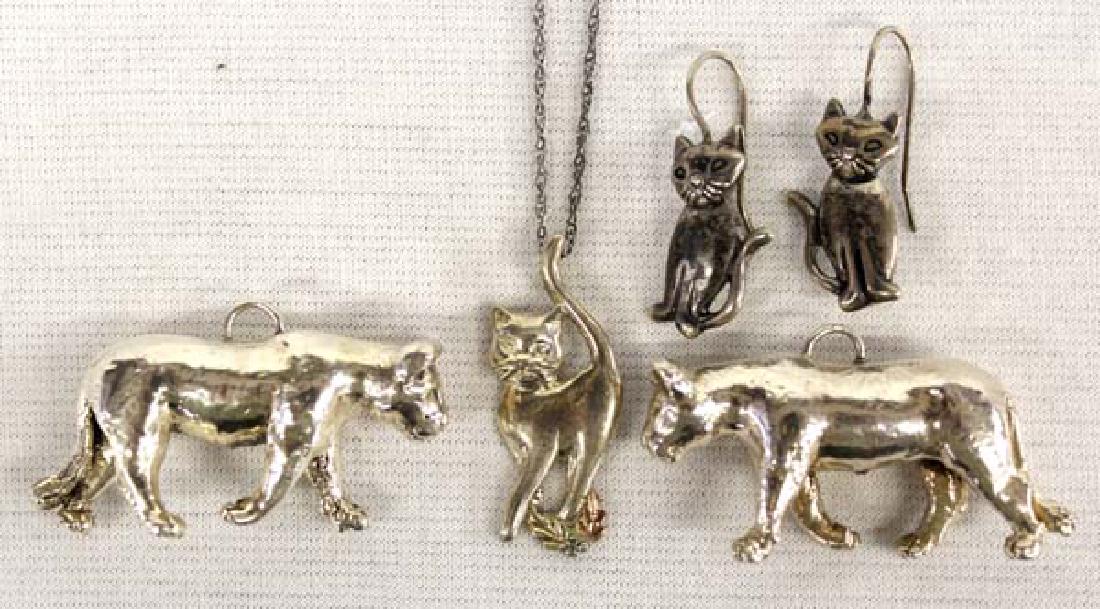 Collection Sterling Silver Feline Jewelry (1 of 2)