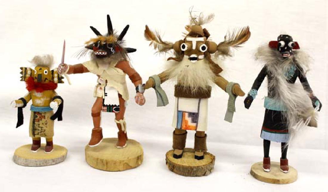 4 Native American Miniature Kachinas (1 of 4)