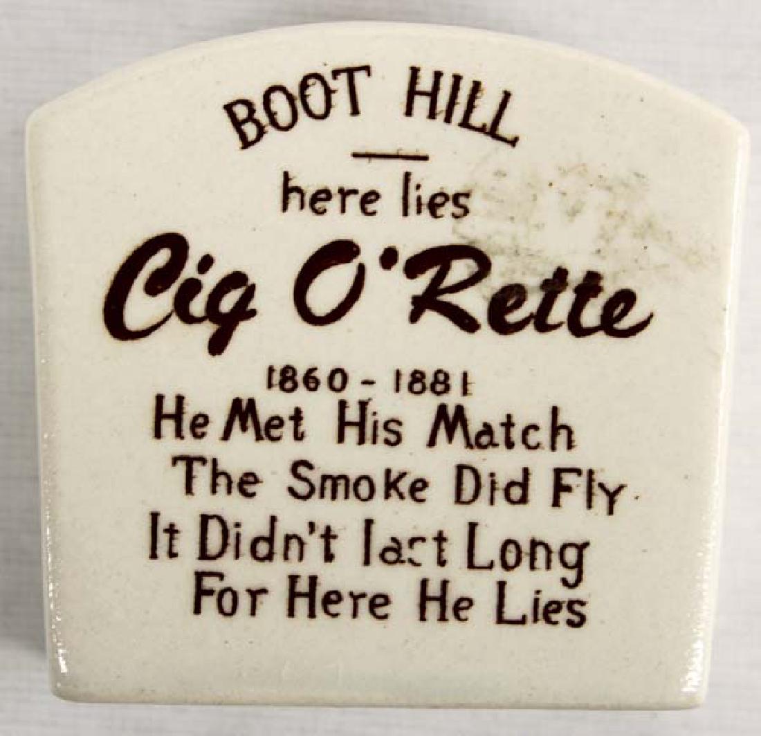 Vintage Boot Hill Ceramic Business Card Holder (1 of 2)