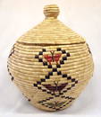 Fabulous Northwest Coast Lidded Butterfly Basket