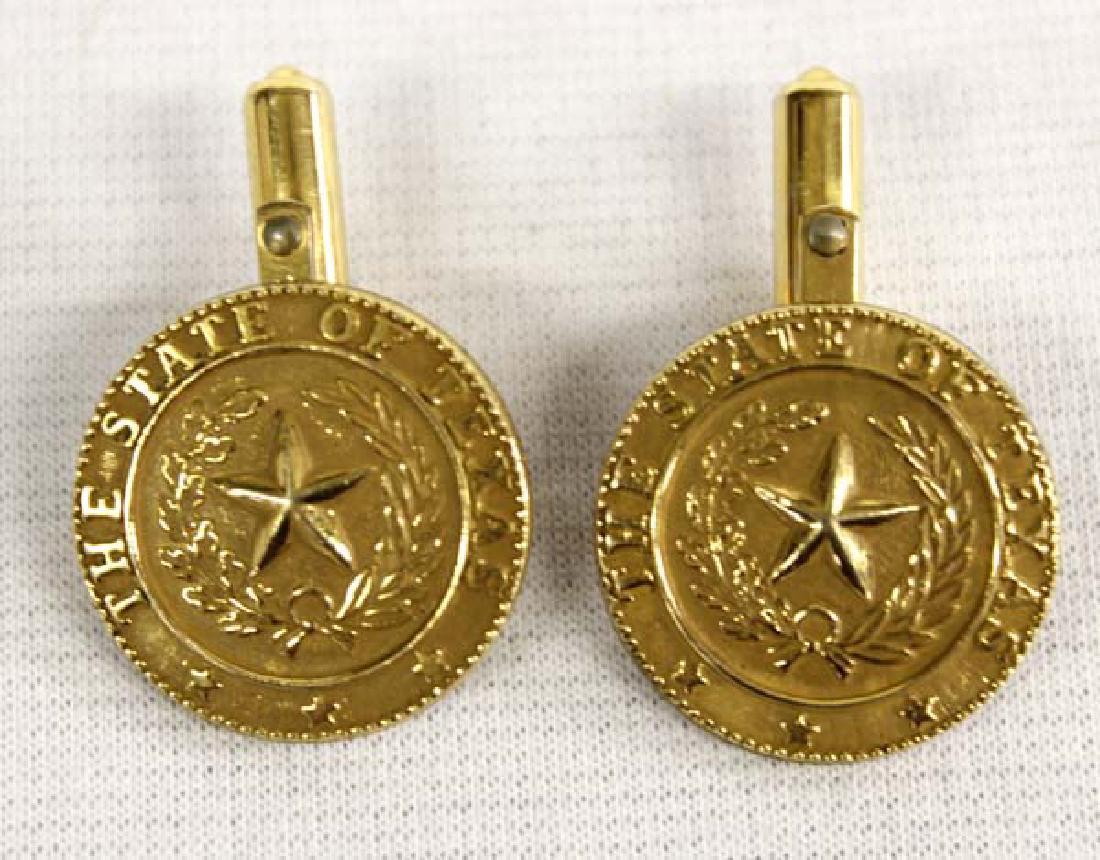 Gold Filled Texas Lone Star Cufflinks (1 of 4)