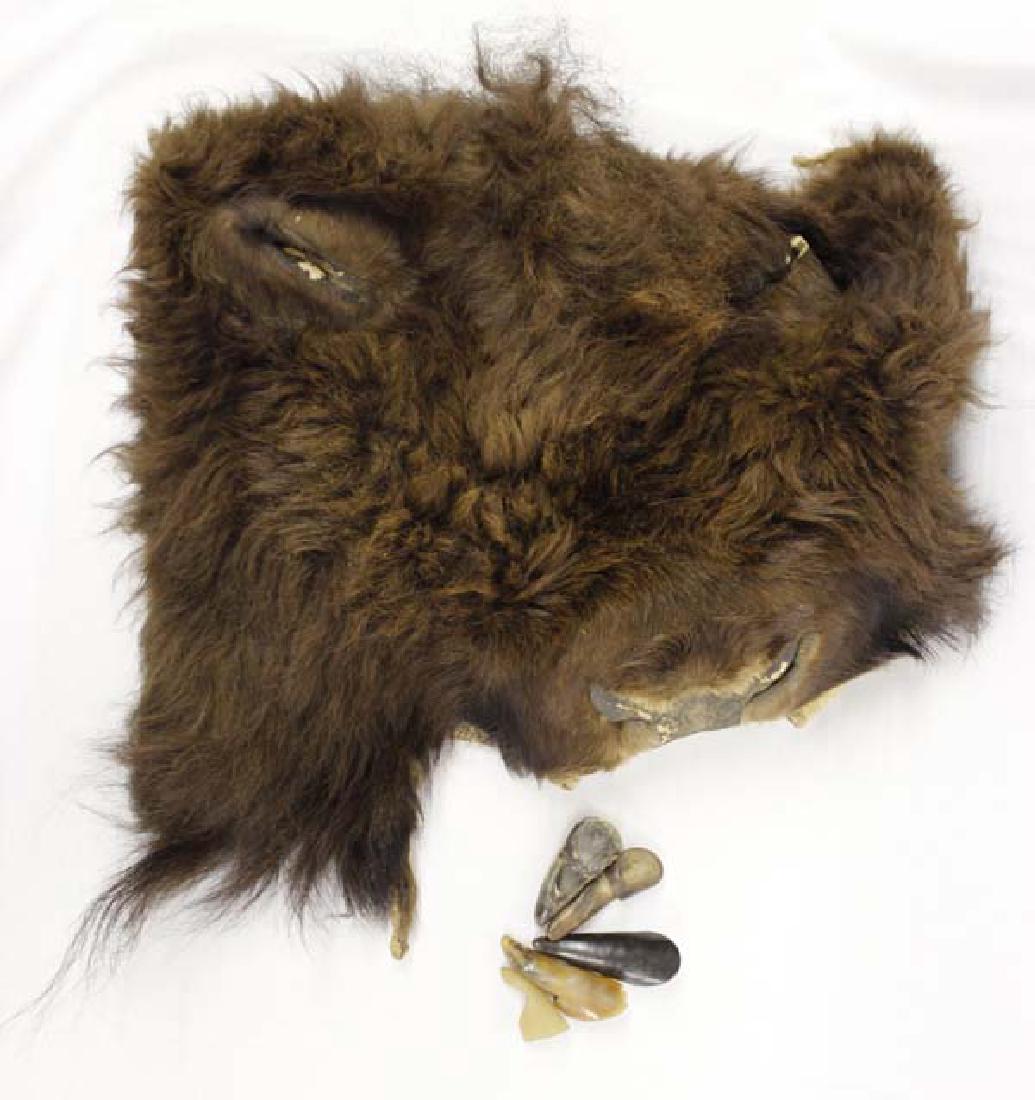 Buffalo Hide Head Gear and Horn Fingernails (1 of 5)