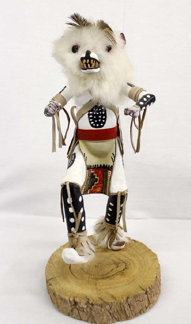 Native American Navajo Carved White Wolf Kachina (1 of 5)
