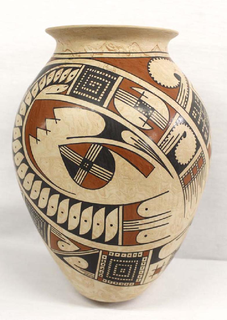 Mexican Mata Ortiz Polychrome Pottery Jar by Ortiz (1 of 4)