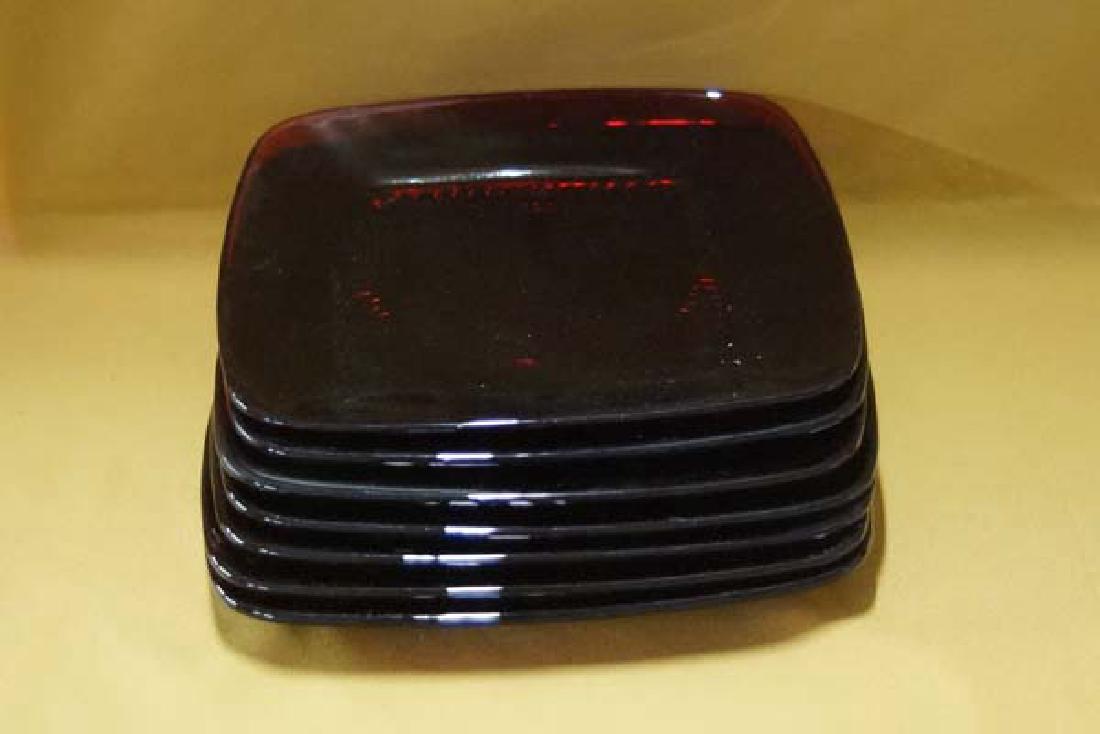 Ruby Red Glass Plate 7in SH $20 (1 of 1)