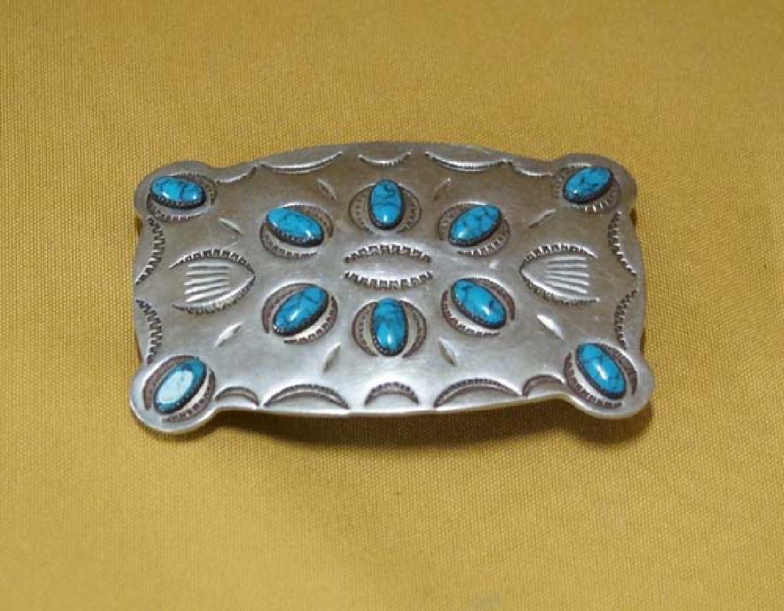 Navajo Buckle 4in Long SH $10 (1 of 1)