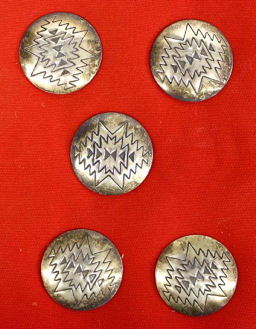 Beautiful Navajo Sterling Silver Button Covers (1 of 3)