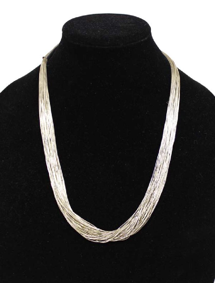 Native American Navajo Liquid Silver Necklace (1 of 3)
