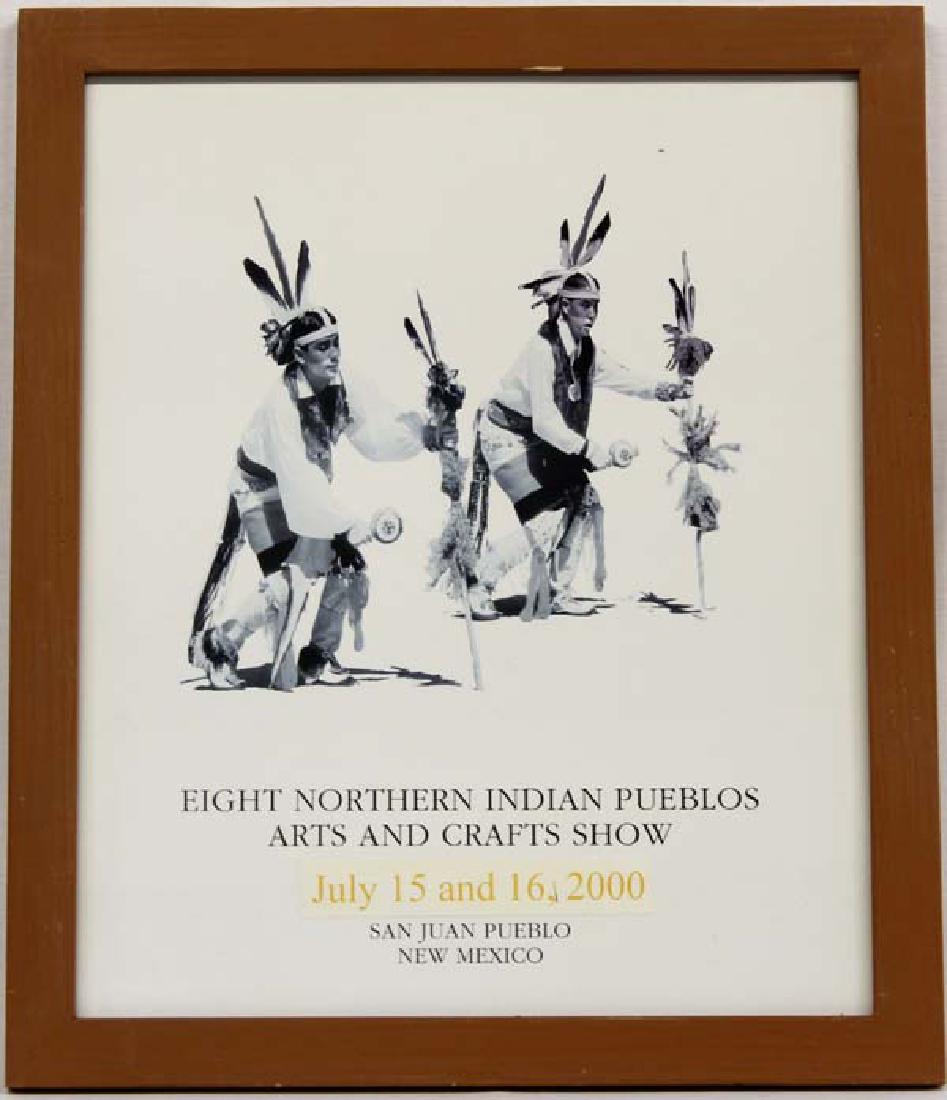 Framed 2000 Northern Indian Pueblo Art Show Poster (1 of 2)