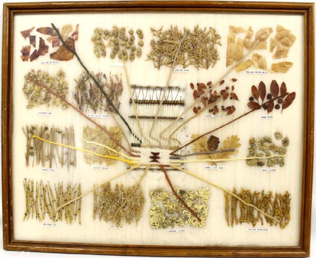 Native American Navajo Framed Dye Chart (1 of 4)