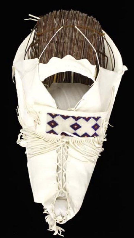 Native American Paiute Beaded Doeskin Cradleboard (1 of 3)