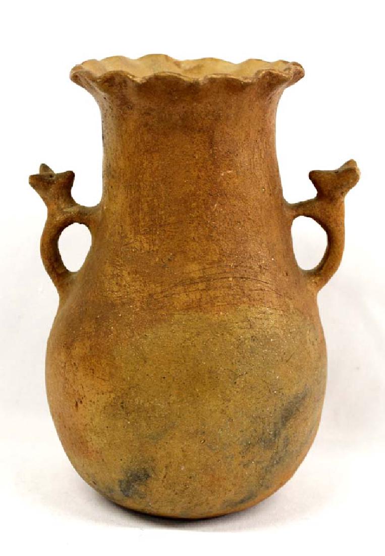 Native American Picuris Pueblo Micaceous Clay Vase (1 of 4)