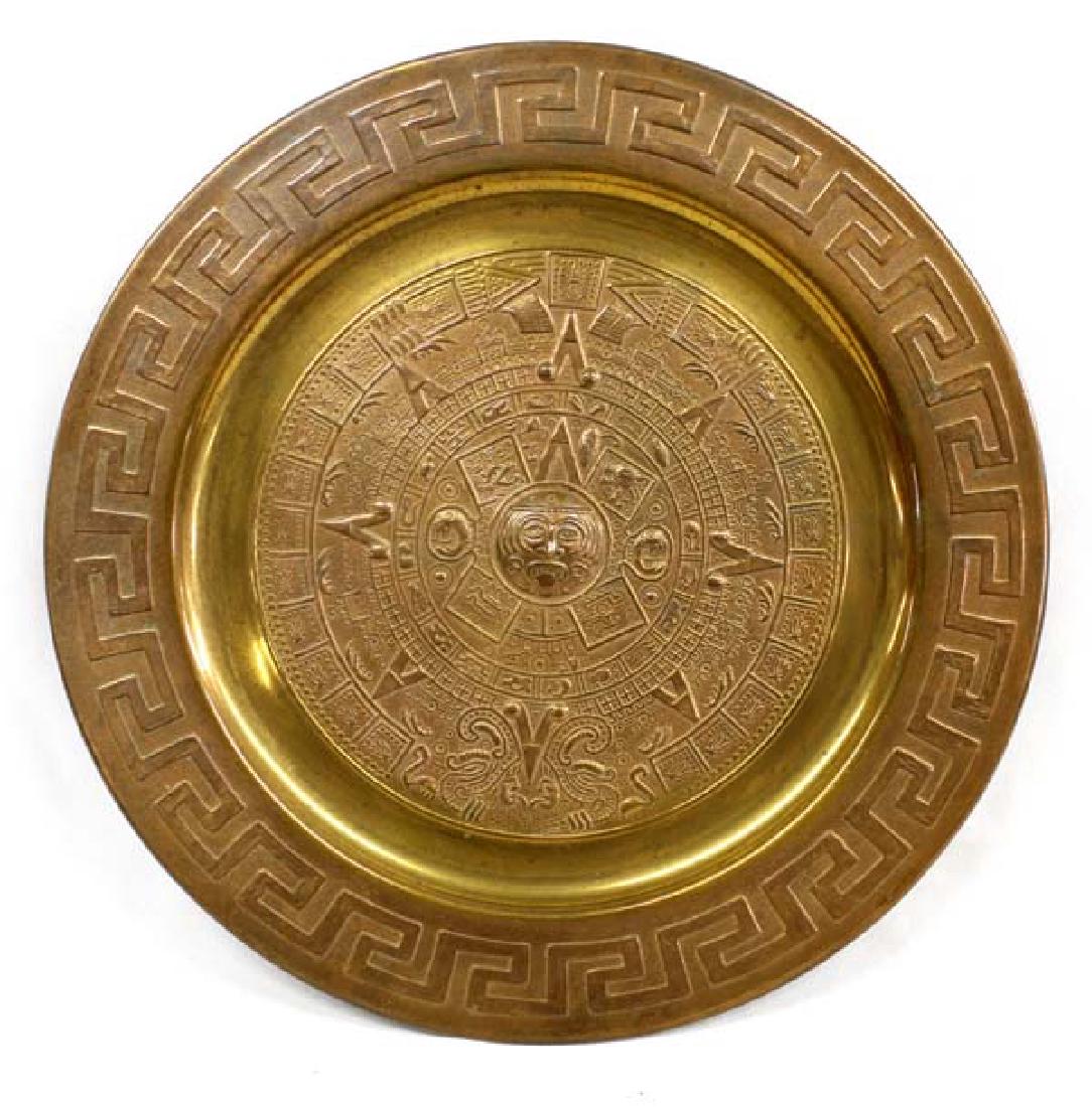 Copper Mexican Calendar Plate (1 of 2)