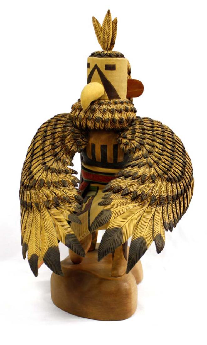 Large Hopi Eagle Kwahu Carved Kachina by Richard (1 of 8)