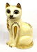 Large Mexican Tonala Paper Mache' Hand Painted Cat
