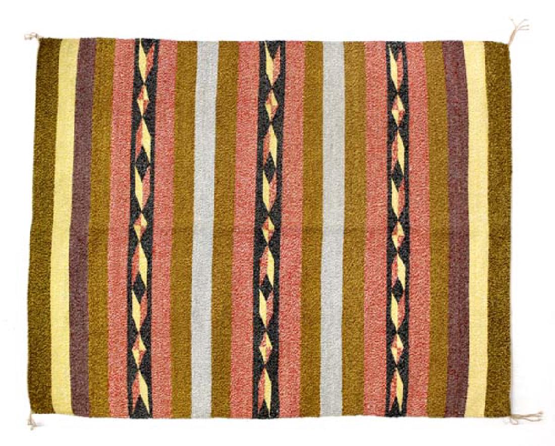 Large Navajo Geometric Wool Textile Rug (1 of 2)