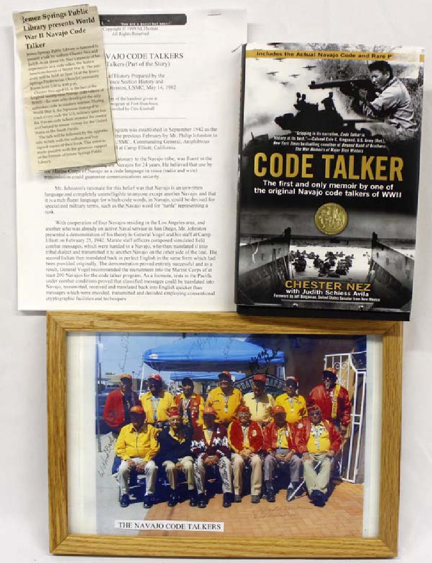 Native American Navajo Code Talker Memorabilia (1 of 4)