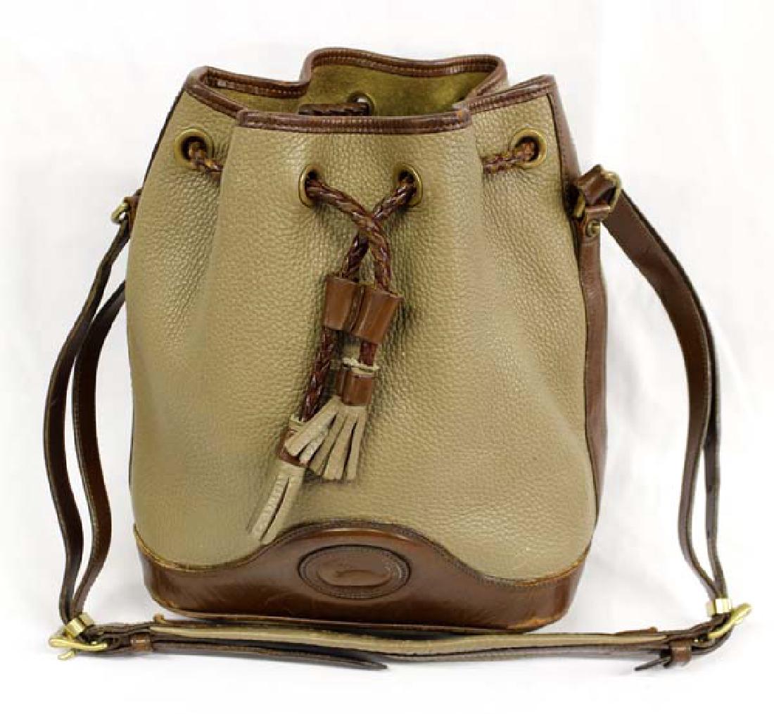 Large Dooney & Bourke Leather Bucket Purse (1 of 3)
