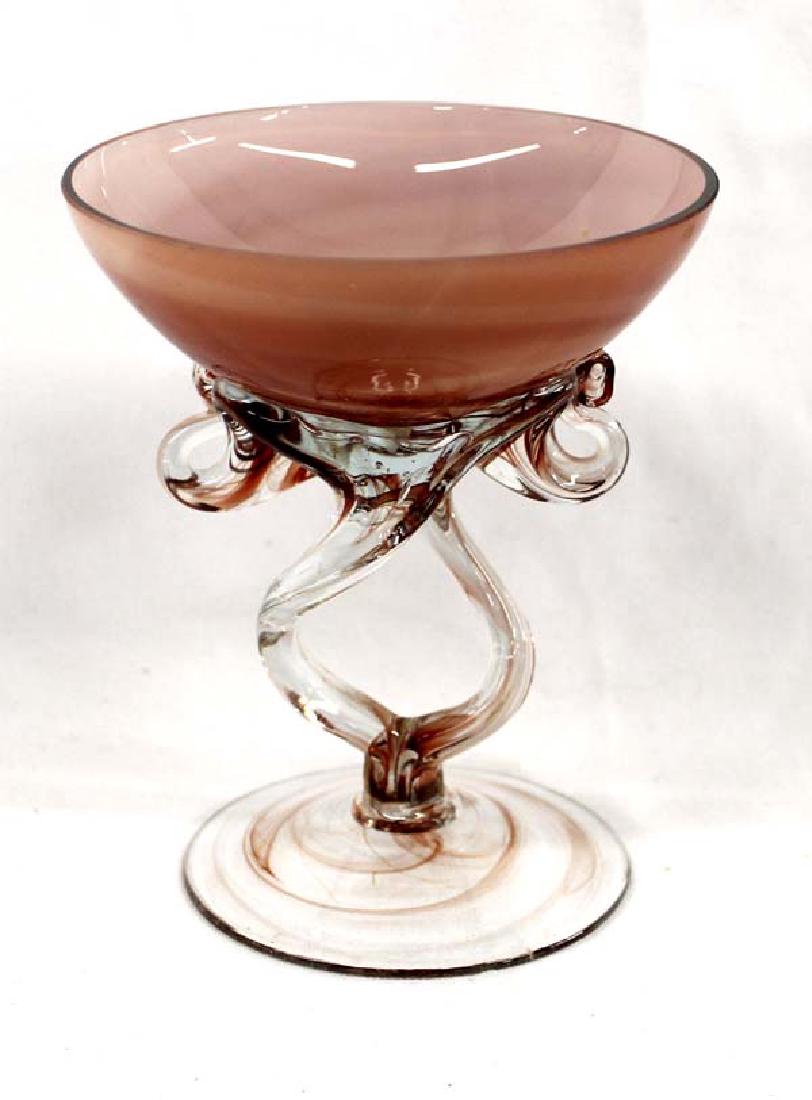 Hand Blown Glass Goblet (1 of 3)