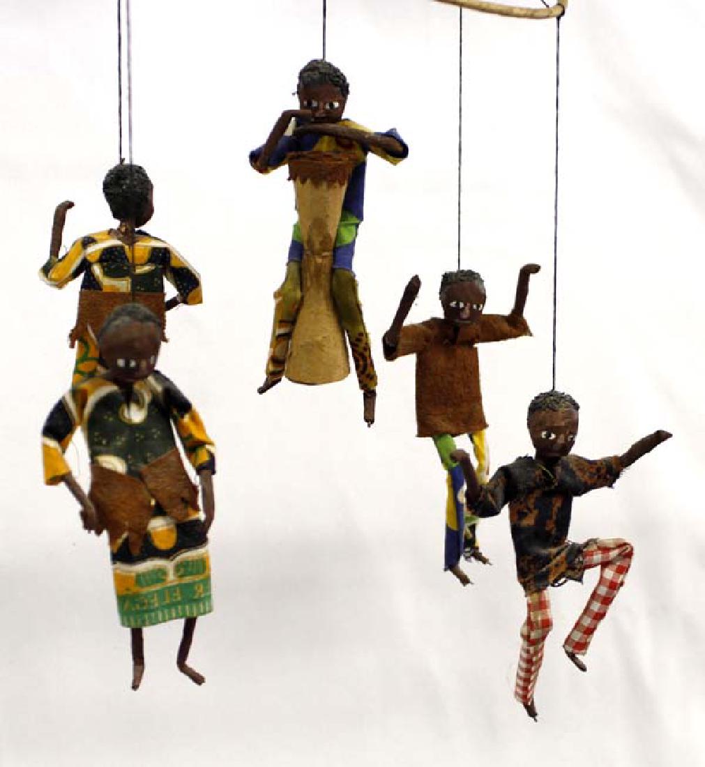 African Dancers and Djembe Player Hanging Mobile (1 of 4)