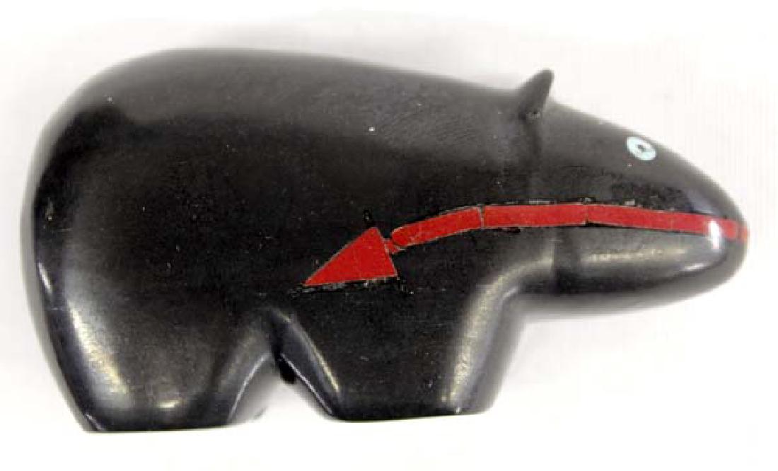 Zuni Carved Jet Bear Fetish (1 of 3)