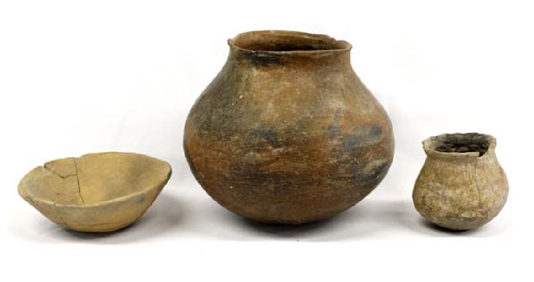 3 Pieces of Prehistoric Pottery (1 of 3)