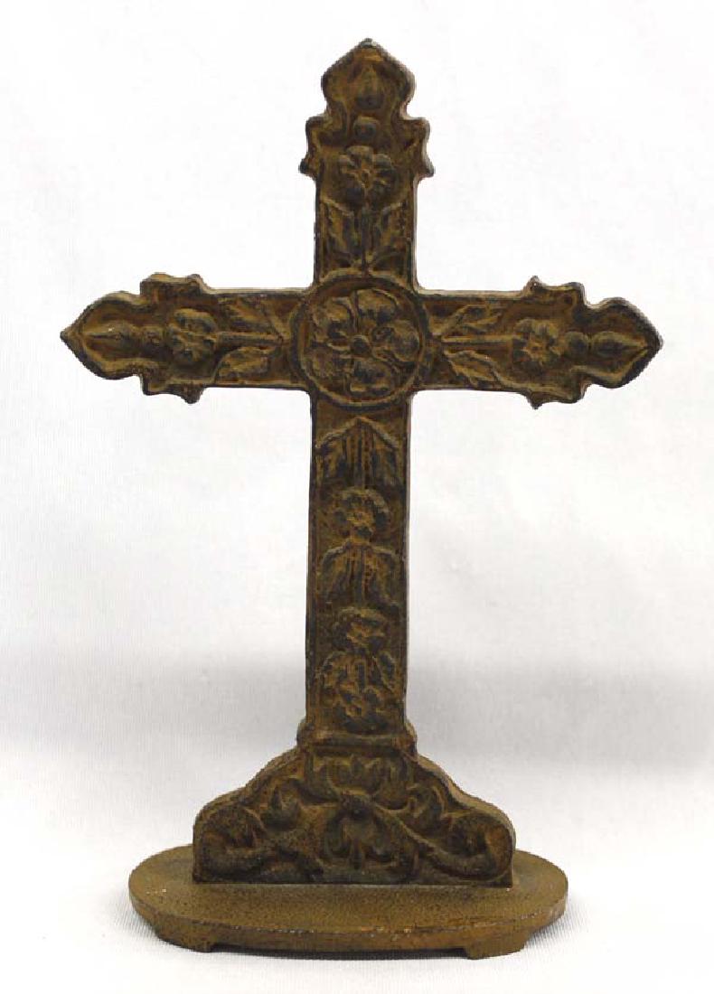 Small Spanish Cast Iron Double Sided Cross (1 of 2)