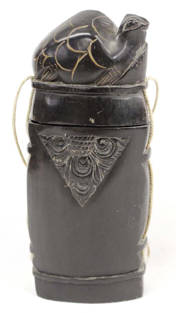 Hummert Estate Indonesia Carved Buffalo Medicinal  Box (1 of 5)