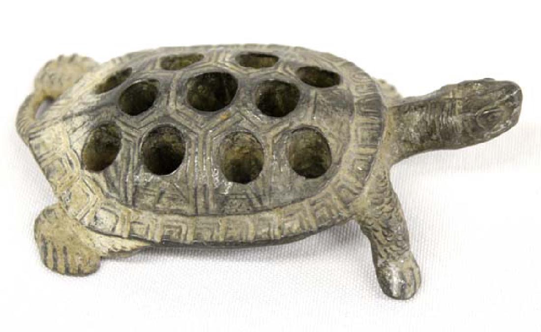 Antique 1920 Turtle Shaped Flower Frog (1 of 3)