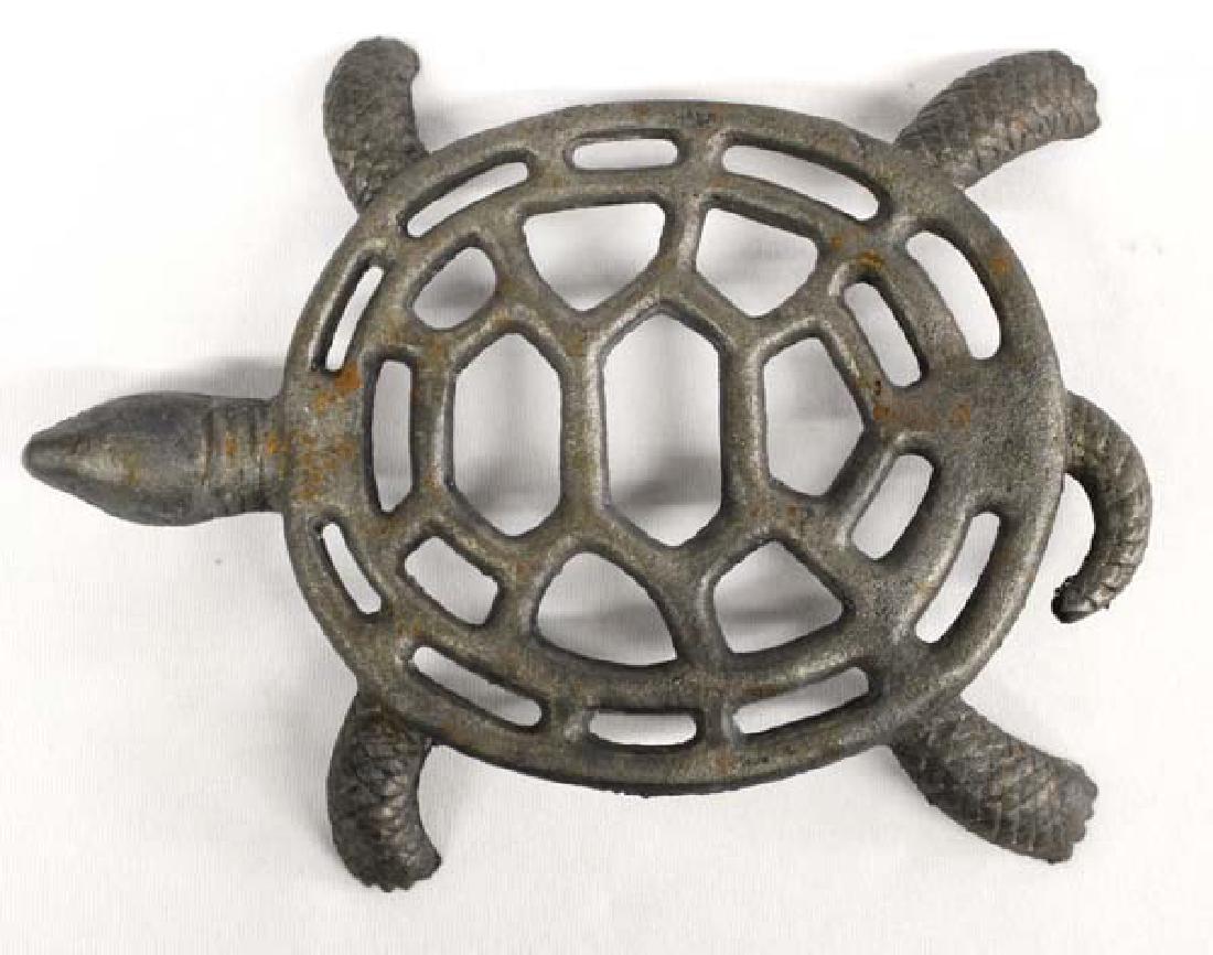 Antique Cast Iron Turtle Trivet (1 of 4)